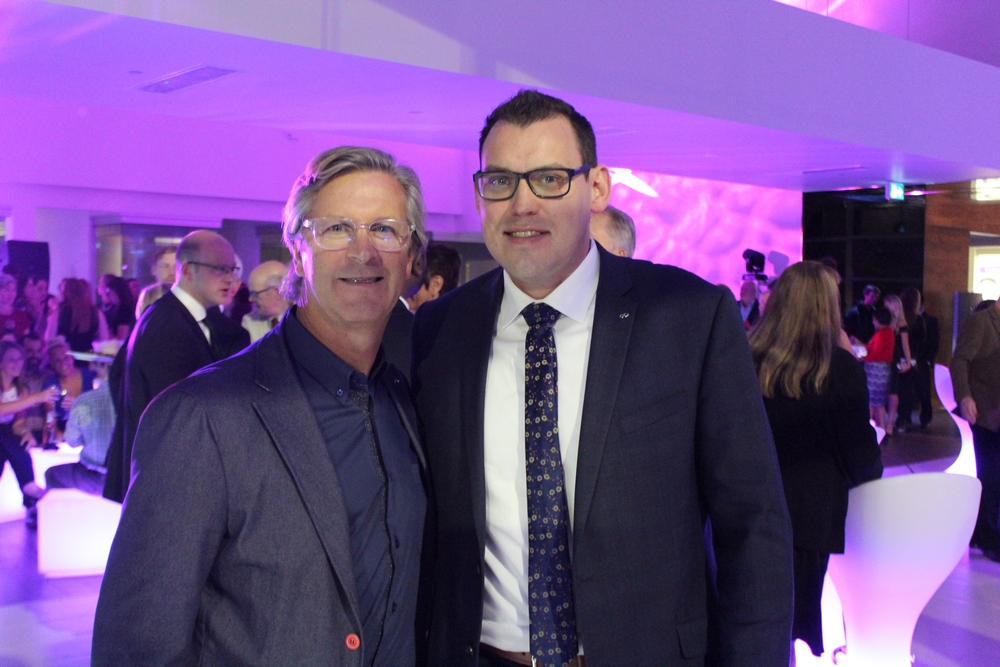 Guelph Infiniti Owner and President Glen Yates (Left) with Kyle Wierzbicki - Infiniti National General Manager (Right)